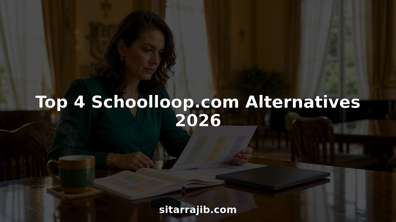 Administrator reviewing school software comparison documents