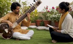 Rajib Karmakar sitarrajib How Live Sitar Works for Brand Activations 6 Sitar artist performing at brand activation event