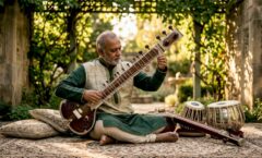 Rajib Karmakar sitarrajib Why Indian Classical Music Suits Ceremonies 8 Sitar player preparing for Indian ceremony