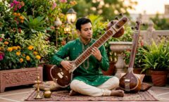 Rajib Karmakar sitarrajib What Is Alap in Sitar Performance: A Clear Guide 2 Musician performing alap on sitar in recital hall