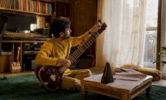 Rajib Karmakar sitarrajib Sitar Composition Commercial Music Guide 2026 1 Composer tuning sitar in home studio