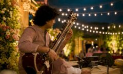 Rajib Karmakar sitarrajib Sitar for Sangeet: Your Complete Booking Guide 2 Sitarist performing at elegant sangeet event