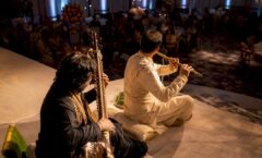 Sitar and flute ensemble at sangeet